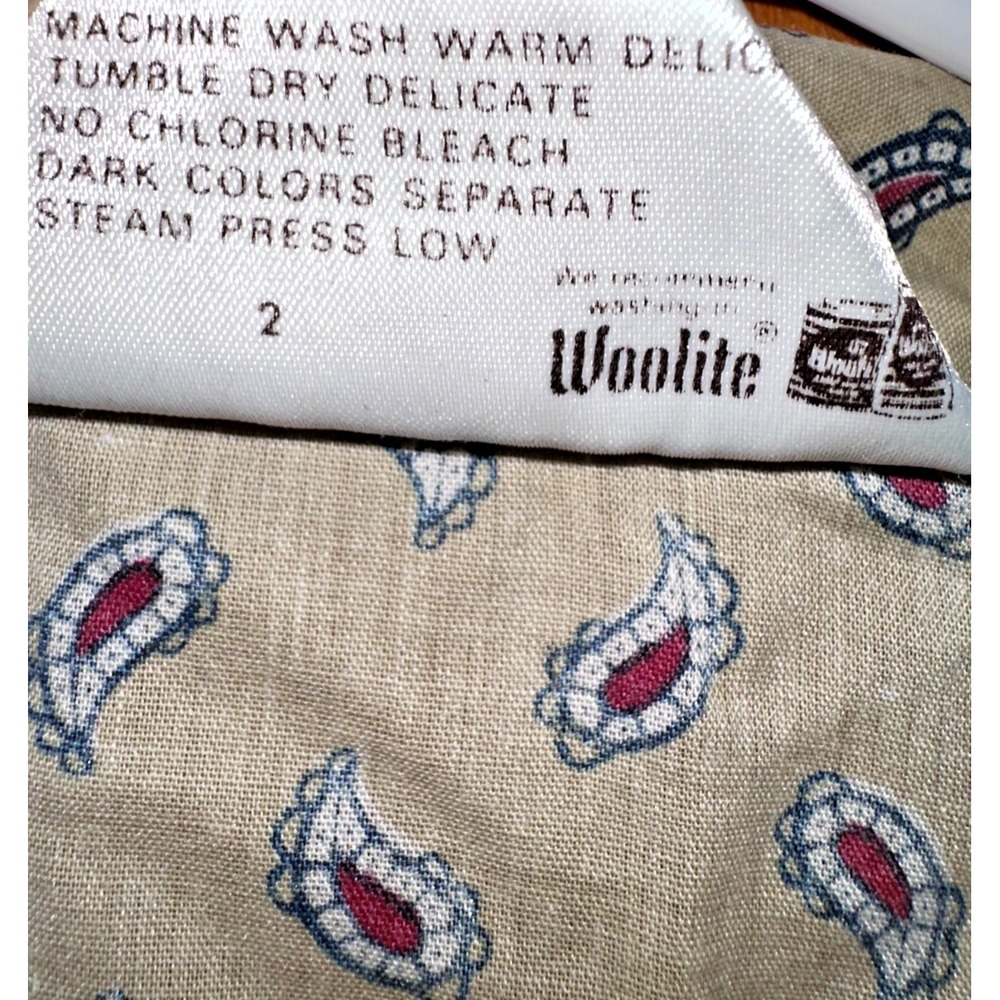 Country Suburbans Vintage Womens Paisley Short Sleeve Button Up‎ Shirt Size 10 - Picture 4 of 4